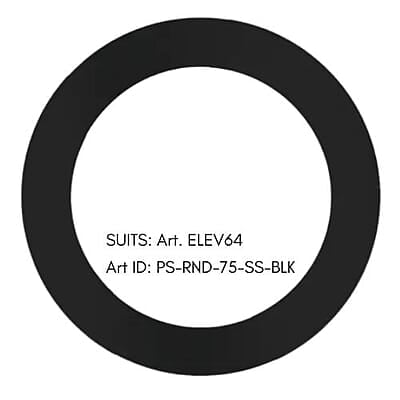 LOCKTON Stainless Steel Scar Plate (Round, 75mm Diameter)