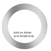 LOCKTON Stainless Steel Scar Plate (Round, 75mm Diameter) LOCKTON Stainless Steel Scar Plate (Round, 75mm Diameter)