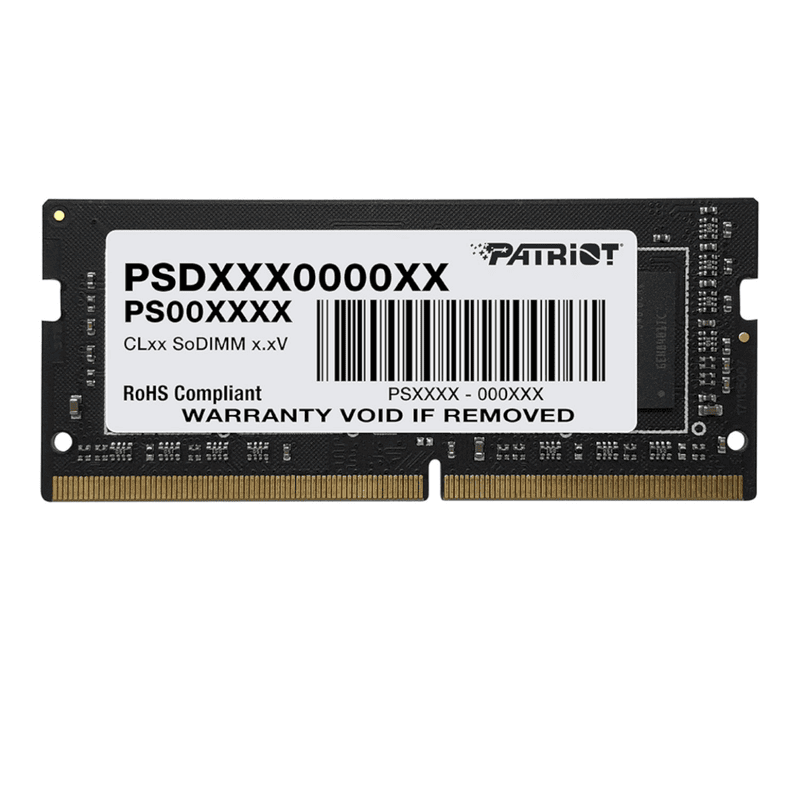 Patriot Signature Line 8GB 3200MHz DDR4 Dual Rank SODIMM Notebook Memory