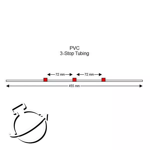 3-stop. Red/Red. PVC paquete 12 unidades