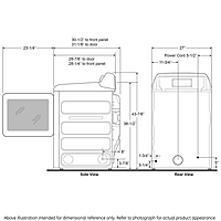 GE Profile™ PTD60EBSRWS ENERGY STAR® 7.4 cu. ft. Capacity aluminized alloy drum Electric Dryer GE Profile™ PTD60EBSRWS ENERGY STAR® 7.4 cu. ft. Capacity aluminized alloy drum Electric Dryer