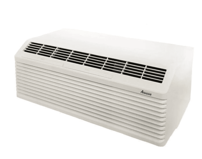 Amana PTH Series PTH124K35AXXX 12,000 BTU 3.7 kW Electric Heat Pump Packaged Terminal Air Conditioner (265 Volt)
