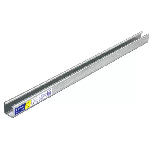 Perfil monocanal sólido de 3 m, 4 x 4 cm cal. 16, VOLTECK - 47760 - PU-164S - Caja con 2 Pieza – Master 0