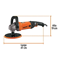 Pulidora 7' 1200 W velocidad variable, profesional, Truper - PULA-7A3 / 16626