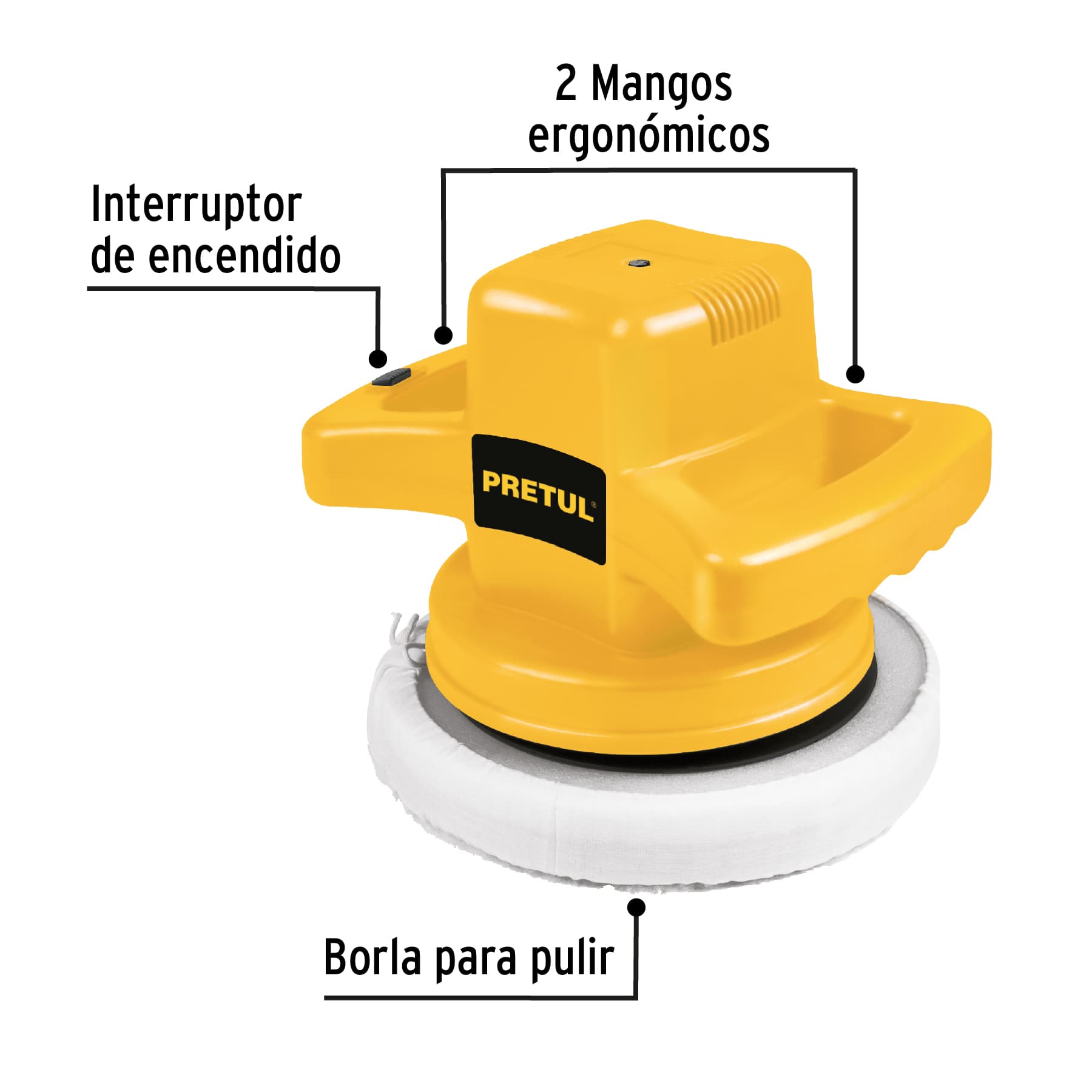 Pulidora 10' 110 W, Pretul - PULA-P / 26400
