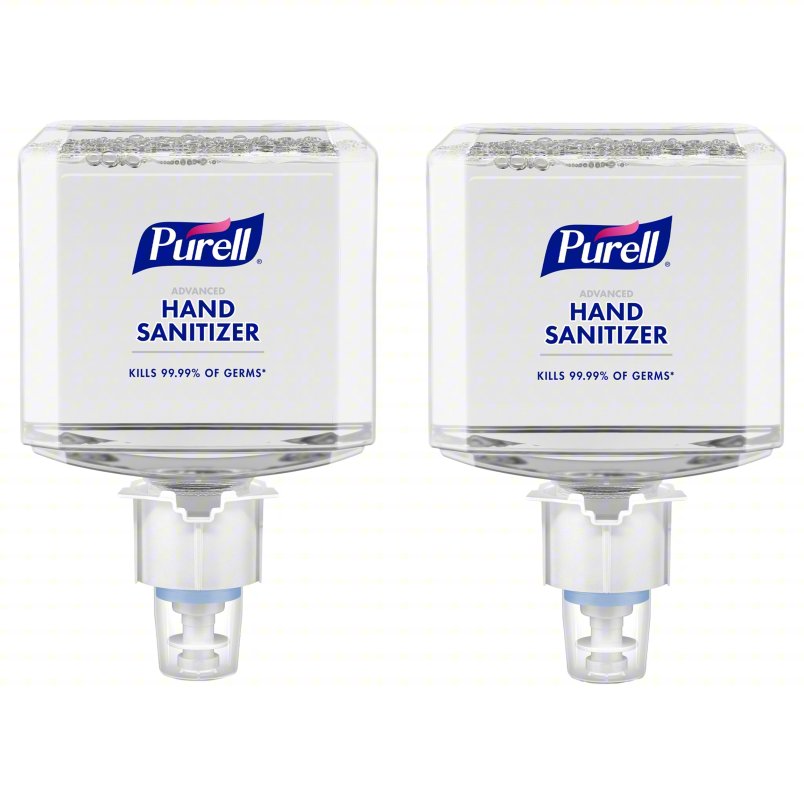 PURELL Hand Sanitizer: ES4 Series, Foam, Cartridge, 1,200 mL, Clean, 2 PK