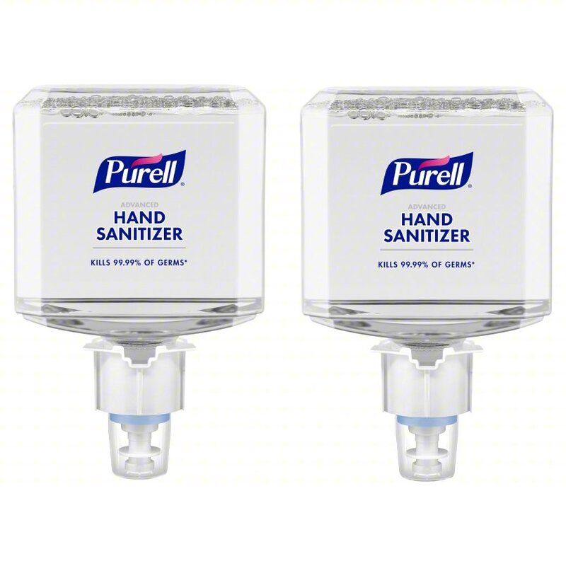 PURELL Hand Sanitizer: ES4 Series, Foam, Cartridge, 1,200 mL, Clean, 2 PK
