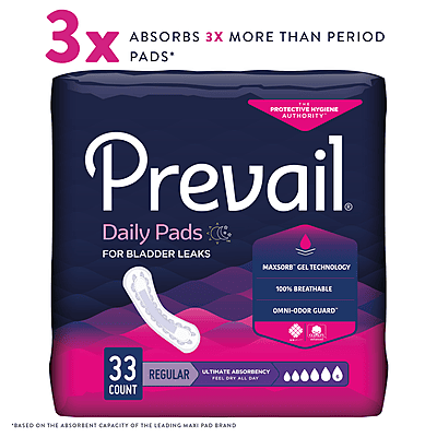 Prevail Bladder Control Pad Ultimate Absorbency, 16" (4/33)