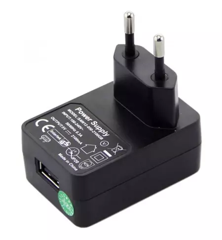 USB type A power supply adaptor.