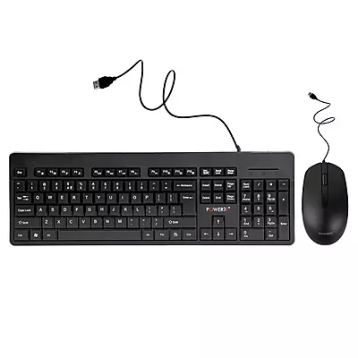 POWER X USB WIRED KEYBOARD + MOUSE COMBO MODEL- PWX-CHOCOBYTE-1000
