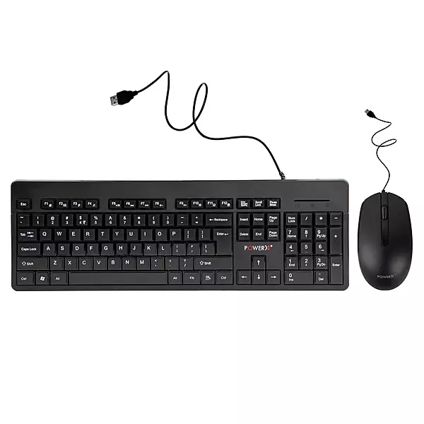 POWER X USB WIRED KEYBOARD + MOUSE COMBO MODEL- PWX-CHOCOBYTE-1000