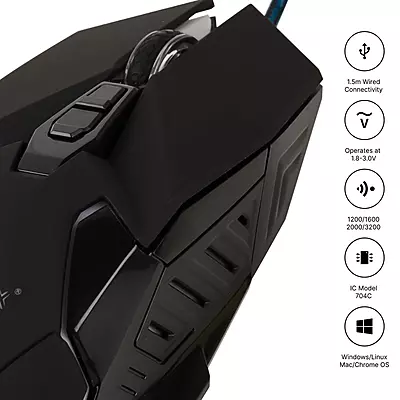 POWER X USB WIRED MOUSE MODEL- EVOGRIP-U50