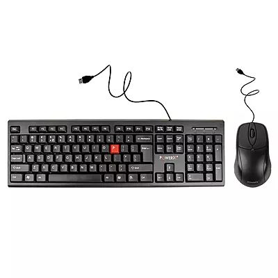 POWER X USB WIRED KEYBOARD + MOUSE COMBO MODEL- PWX-MONOMATE-3000