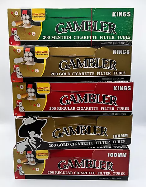 GAMBLER CIGARETTE TUBES 100MM 200/5CT