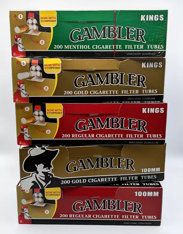 GAMBLER CIGARETTE TUBES 100MM 200/5CT