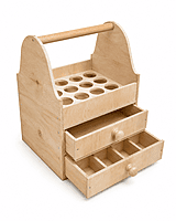 Wooden Artist Supply Organizer with Drawers & Brush Holder space Wooden Artist Supply Organizer with Drawers & Brush Holder space