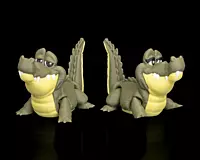 Pair of Crocodiles -3D Printed Toy