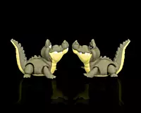 Pair of Crocodiles -3D Printed Toy