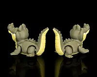 Pair of Crocodiles -3D Printed Toy