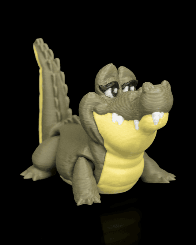 Pair of Crocodiles -3D Printed Toy
