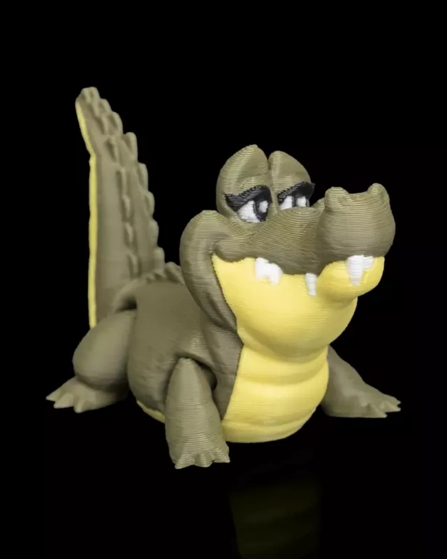 Pair of Crocodiles -3D Printed Toy