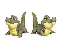 Pair of Crocodiles -3D Printed Toy