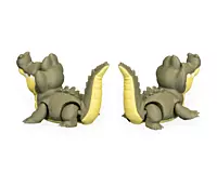 Pair of Crocodiles -3D Printed Toy