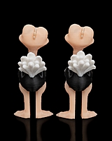 Pair of Ostriches -3D Printed Toy