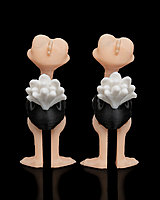 Pair of Ostriches -3D Printed Toy