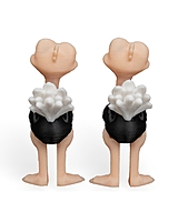 Pair of Ostriches -3D Printed Toy