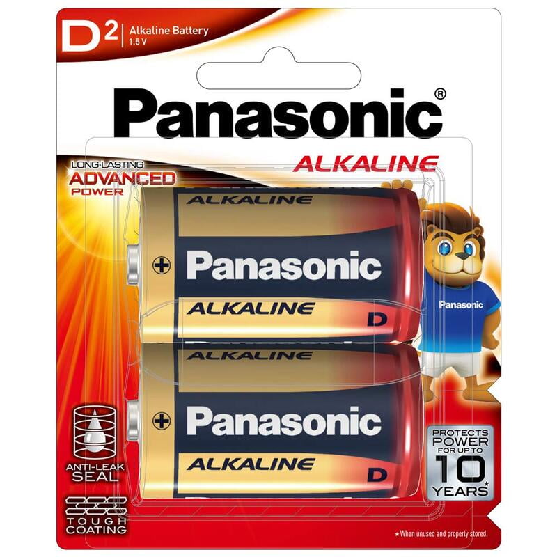 Panasonic Alkaline D Size battery ,Pack of 2 Panasonic Alkaline D Size battery ,Pack of 2