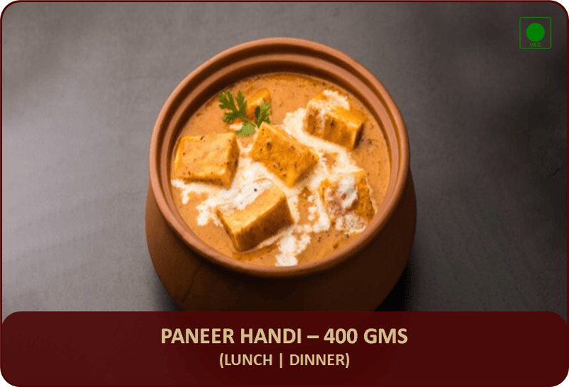 Paneer Handi - 400 Gms Paneer Handi - 400 Gms