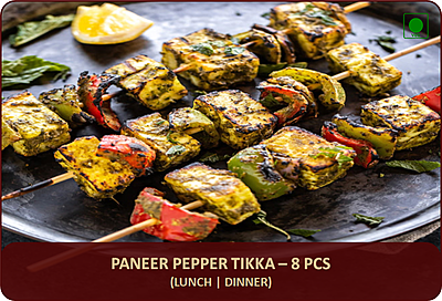 TND - Paneer Pepper Tikka – 8 Pcs