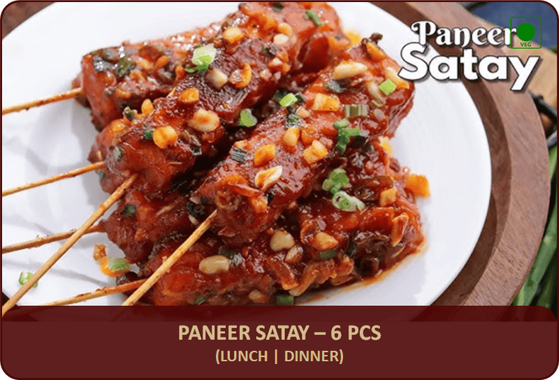 Paneer Satay - 6 Pcs Paneer Satay - 6 Pcs