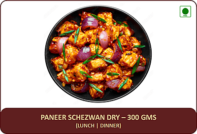 Paneer Schezwan Dry - 300 Gms