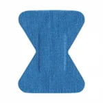 Pansements / Bandages adhésifs, stériles, en tissu, bout de doigt (Bleu détectable)