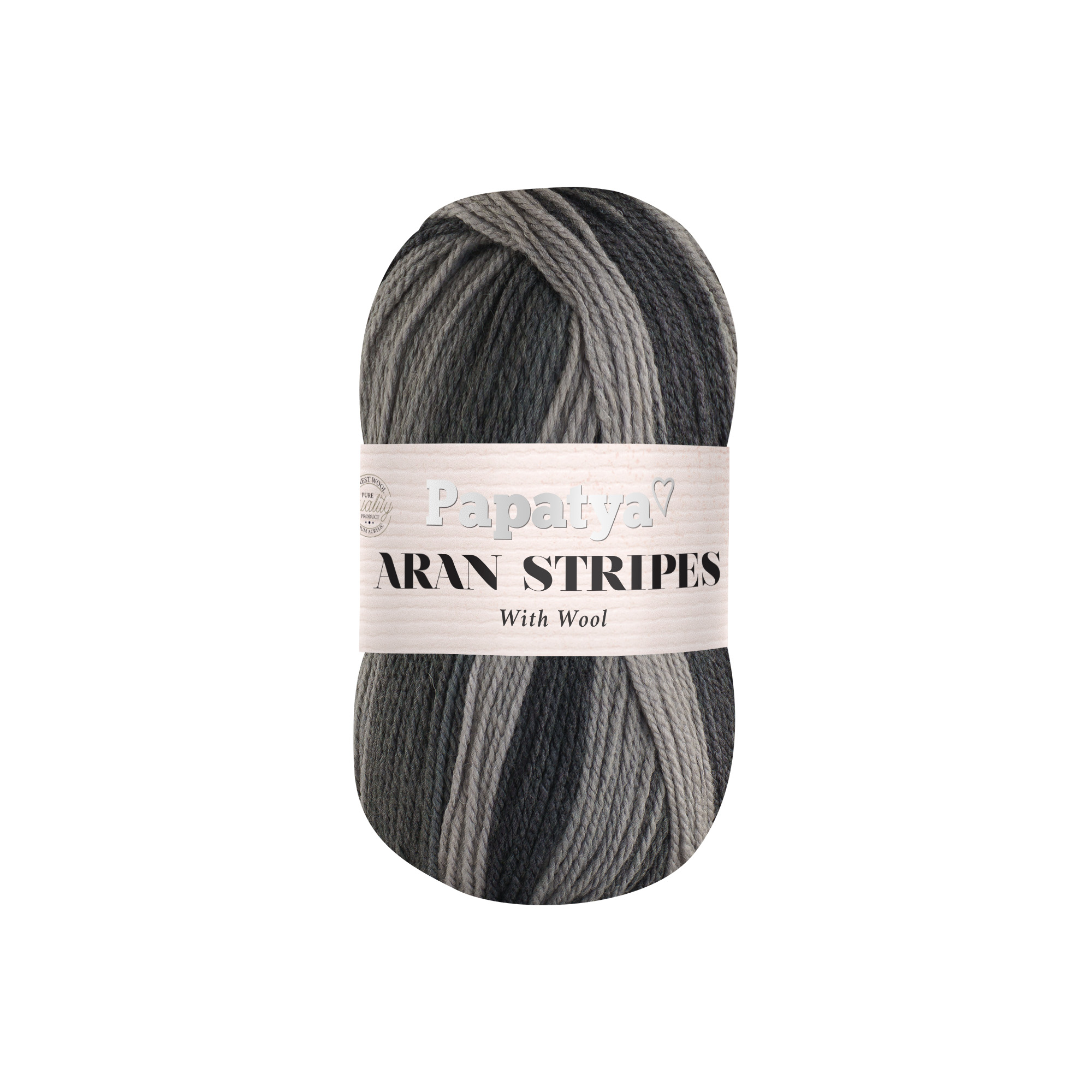 Lana Aran Stripes 100 gr Paquete x 5 Col 1 Lana Aran Stripes 100 gr Paquete x 5 Col 1