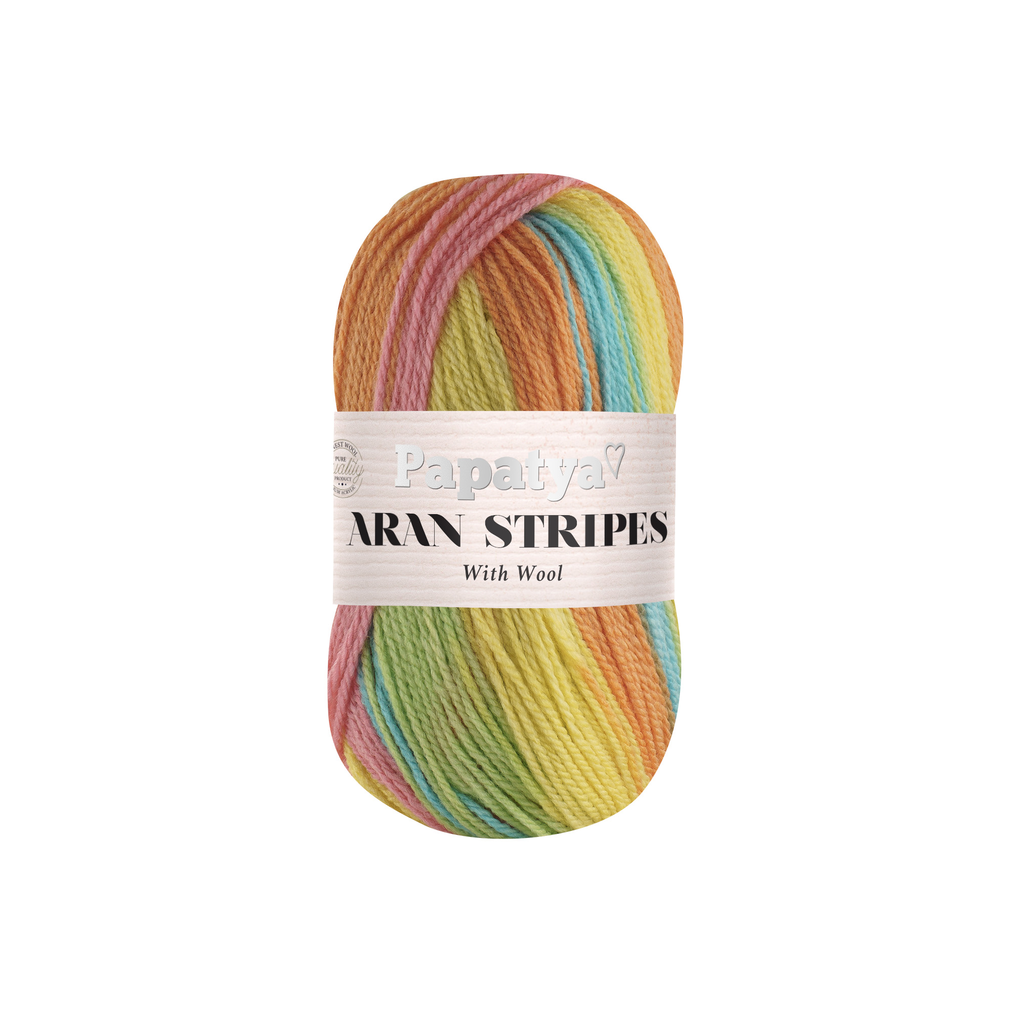 Lana Aran Stripes 100 gr Paquete x 5 Col 2