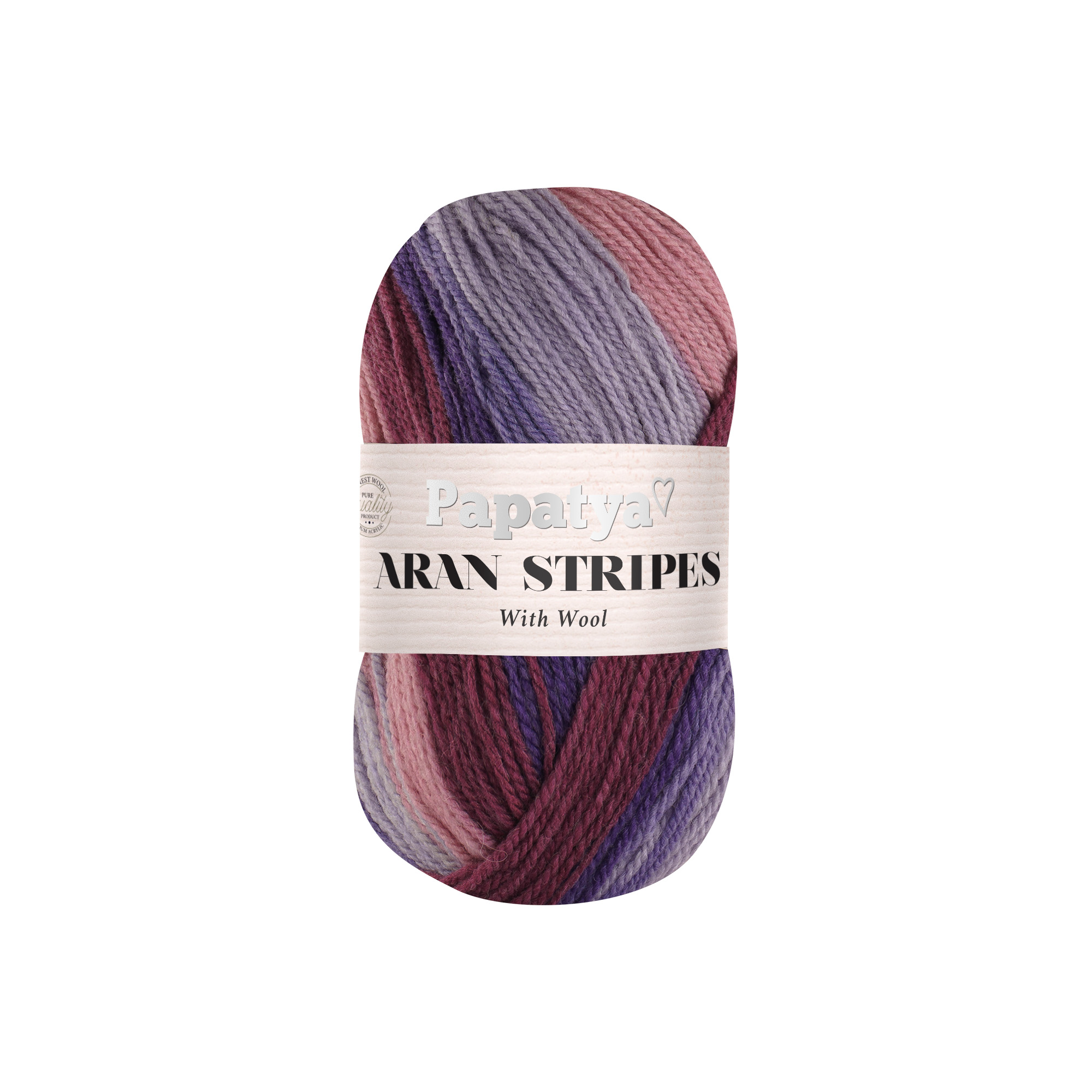 Lana Aran Stripes 100 gr Paquete x 5 Col 4 Lana Aran Stripes 100 gr Paquete x 5 Col 4