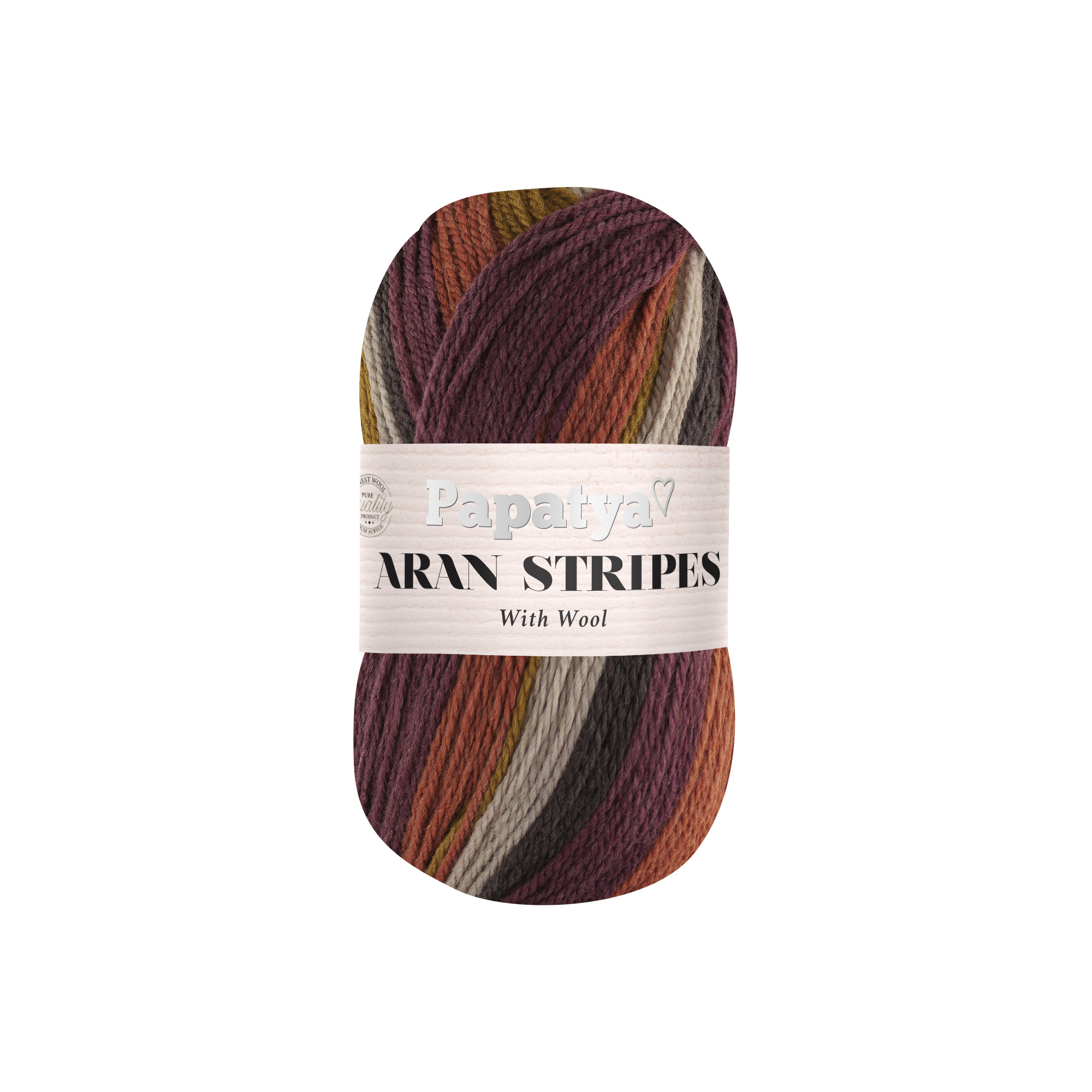Lana Aran Stripes 100 gr Paquete x 5 Col 5