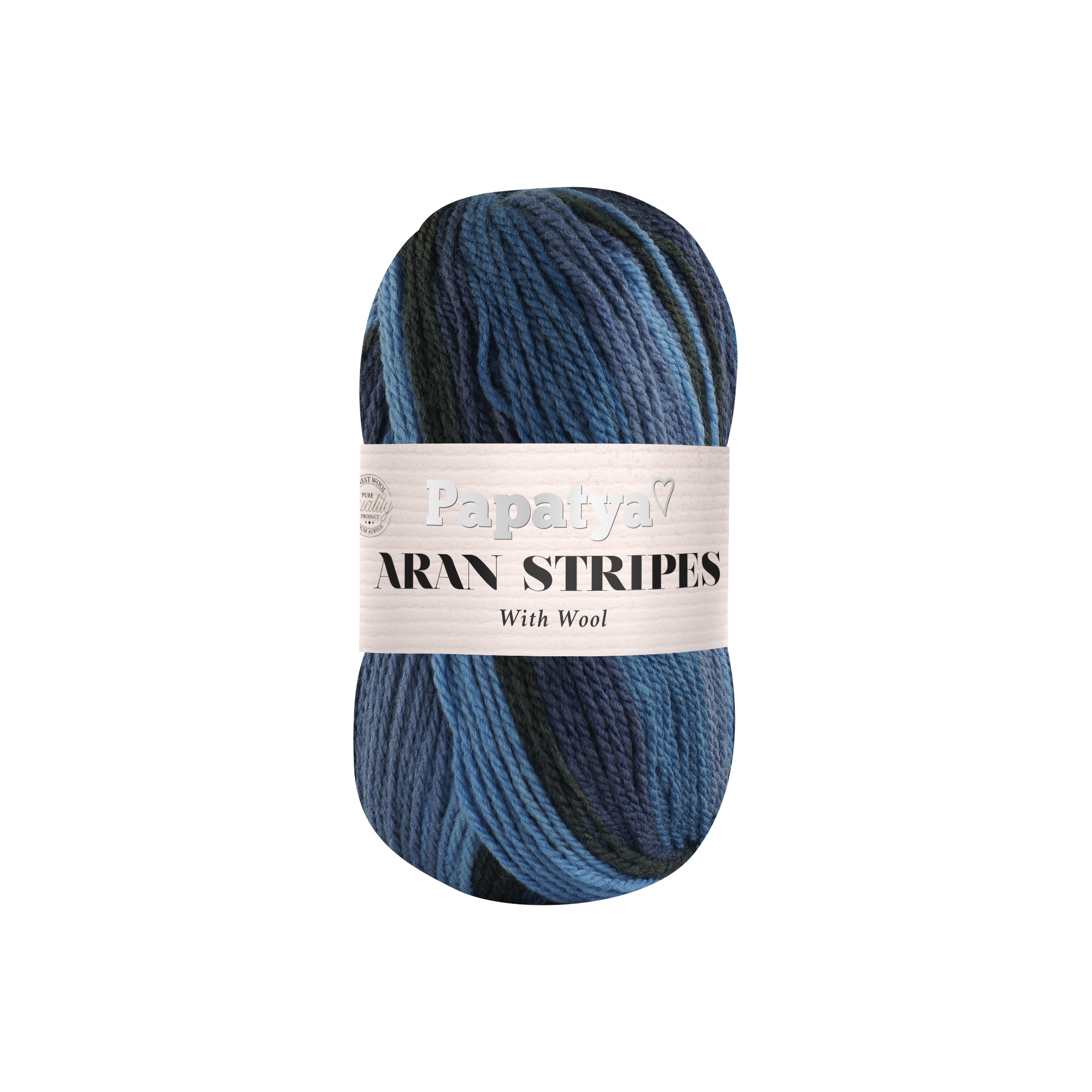 Lana Aran Stripes 100 gr Paquete x 5 Col 7 Lana Aran Stripes 100 gr Paquete x 5 Col 7