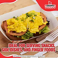 Reserve Paper Food Boat Trays 2.5lb Red Checkered 20/25