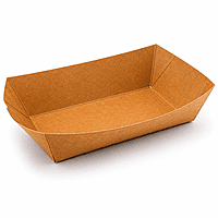 Paper Food Trays 5lb Kraft 2/250