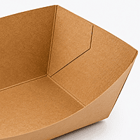 Paper Food Trays 5lb Kraft 2/250