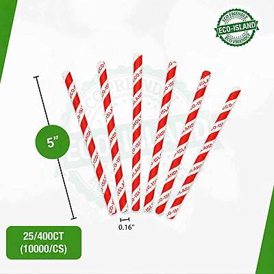 Paper Stirrer R+W (5') Eco-Island 25/400