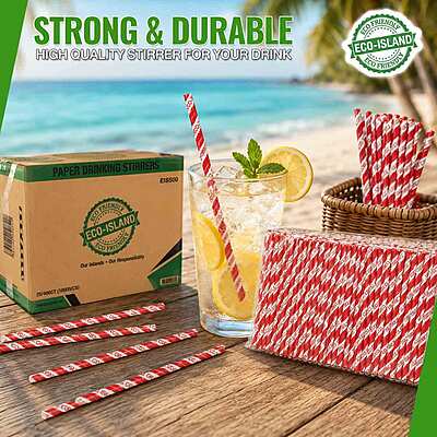 Paper Stirrer R+W (5') Eco-Island 25/400