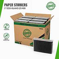Paper Stirrers Eco-Island 5" 25/400
