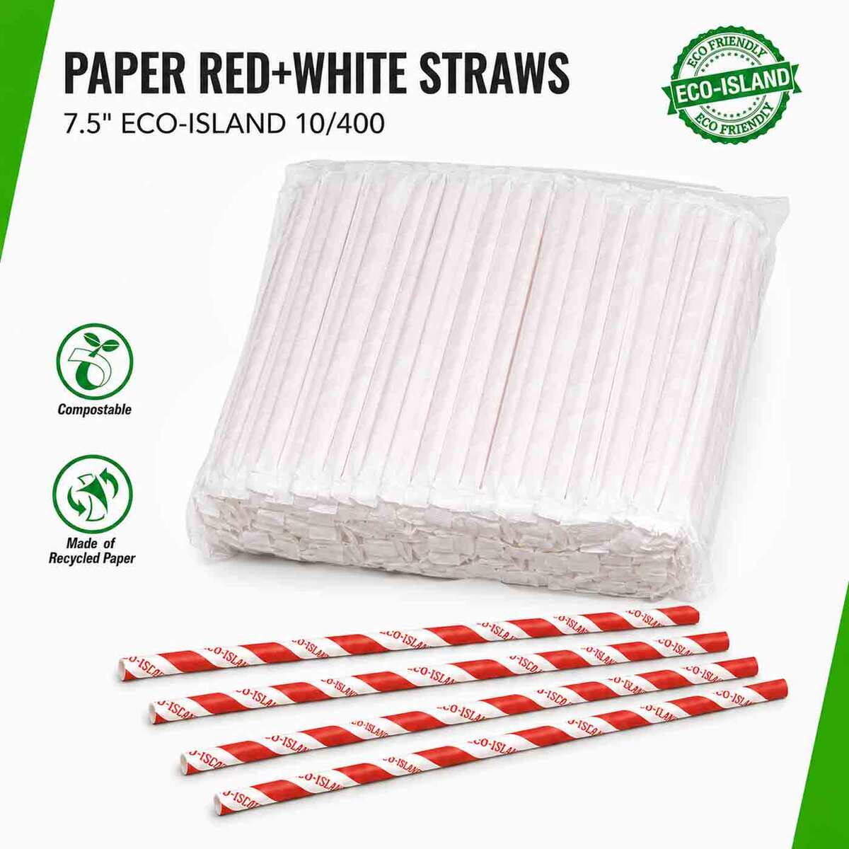 Paper Straw R+W (7.5") Eco-Island 10/400