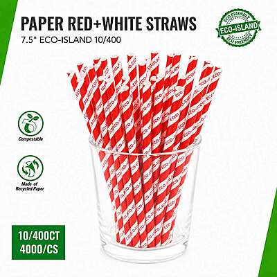 Paper Straw R+W (7.5") Eco-Island 10/400