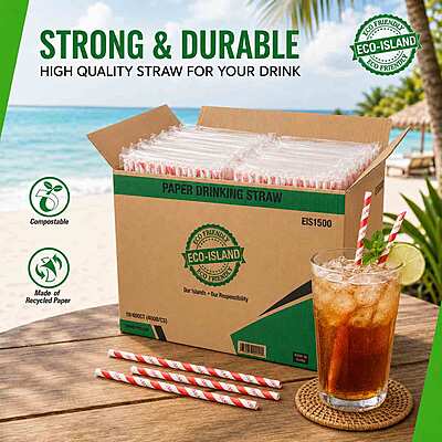 Paper Straw R+W (7.5") Eco-Island 10/400